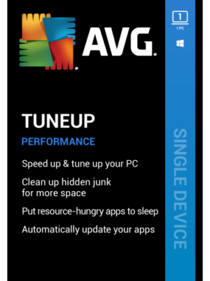 AVG TUNEUP 2026, 1 PC - Windows, 1 Year (DOWNLOAD VERSION BY EMAIL)
