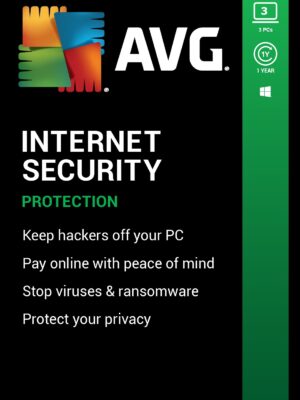 AVG Internet Security 2026, 3 PCs - Windows, 1 Year (DOWNLOAD VERSION BY EMAIL)