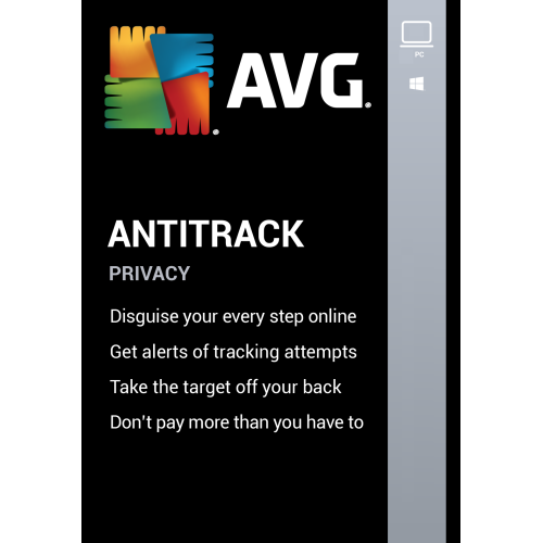 AVG AntiTrack 2026, 3 PCs, 1 Year (DOWNLOAD VERSION BY EMAIL)