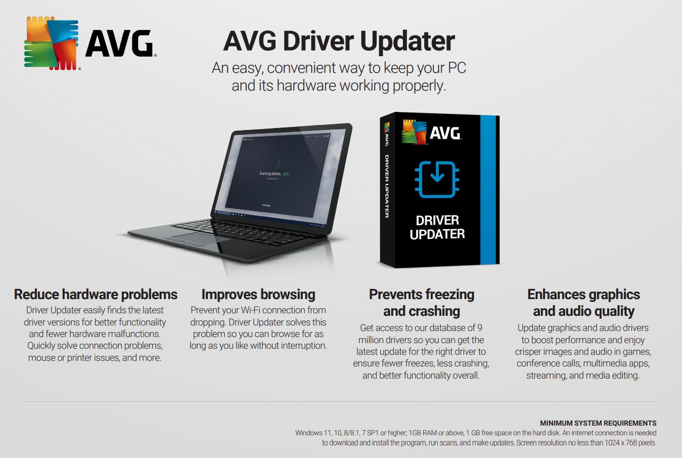 AVG Driver Updater 2026, 3 PCs, 1 Year (DOWNLOAD VERSION BY EMAIL) - Image 2
