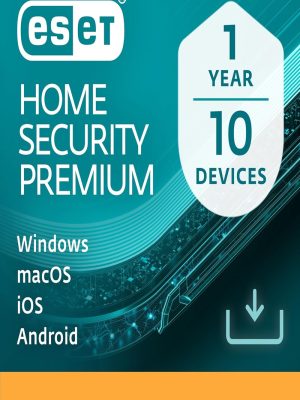 ESET Home Security Premium 2026, 10 Devices, 1 Year for PC | Mac | Android (Digital Download by Email)