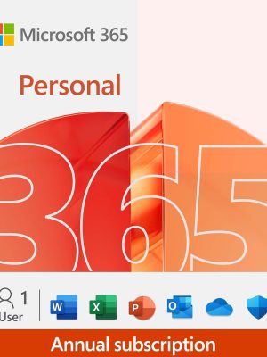 Microsoft Office 365 Personal Single 1 User 1 Year (Digital Download)