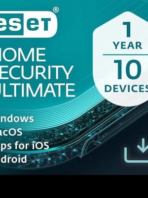 ESET Home Security Ultimate 2026, 10 Devices, 1 Year for PC | Mac | Android (Digital Download by Email)